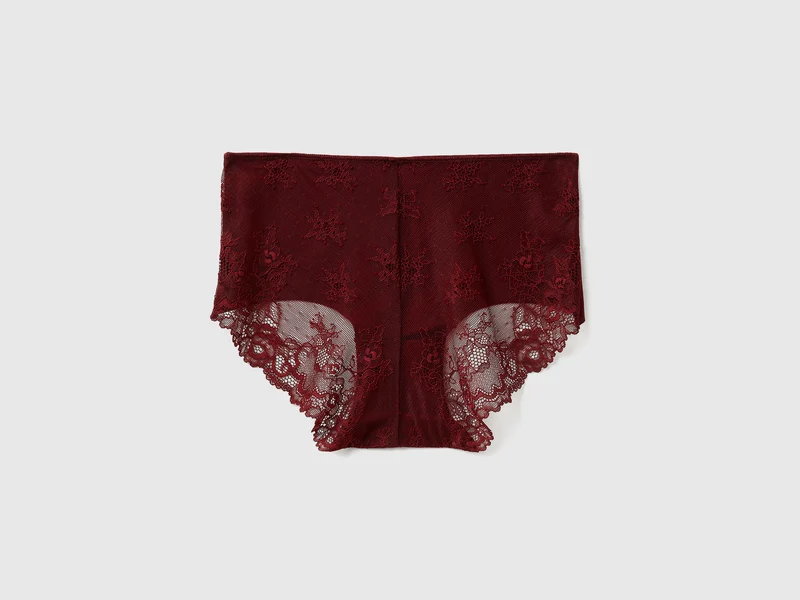 Stretch-Culotte mit Spitze