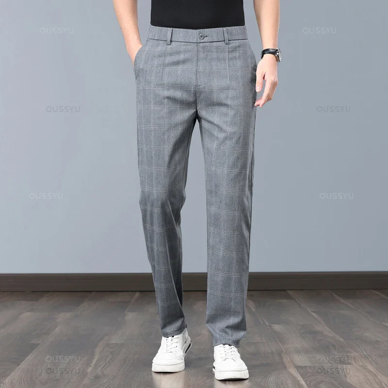 Plaid Stretch Pants