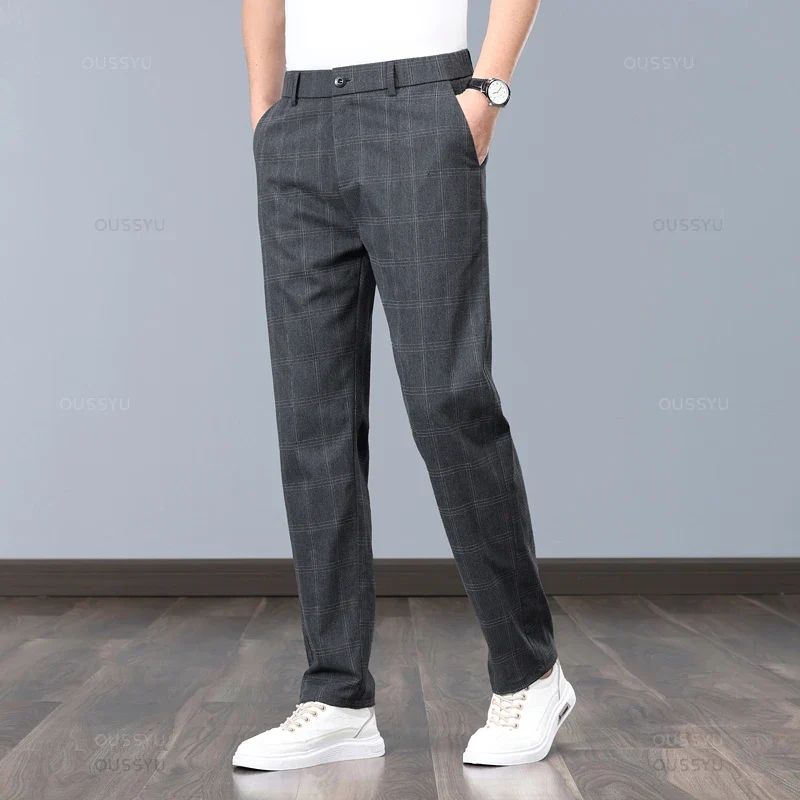 Plaid Stretch Pants
