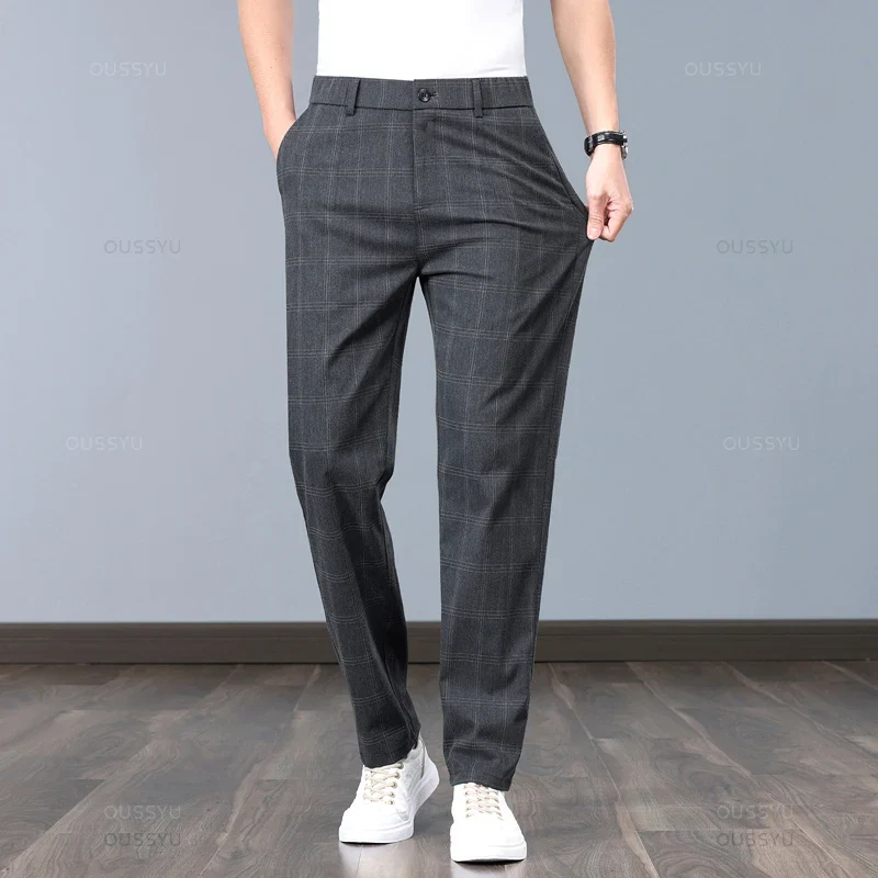 Plaid Stretch Pants