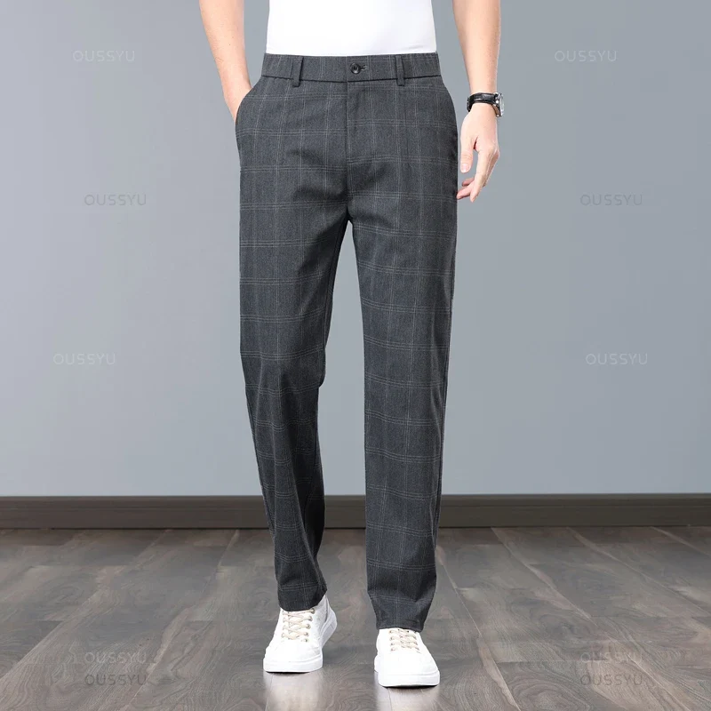 Plaid Stretch Pants