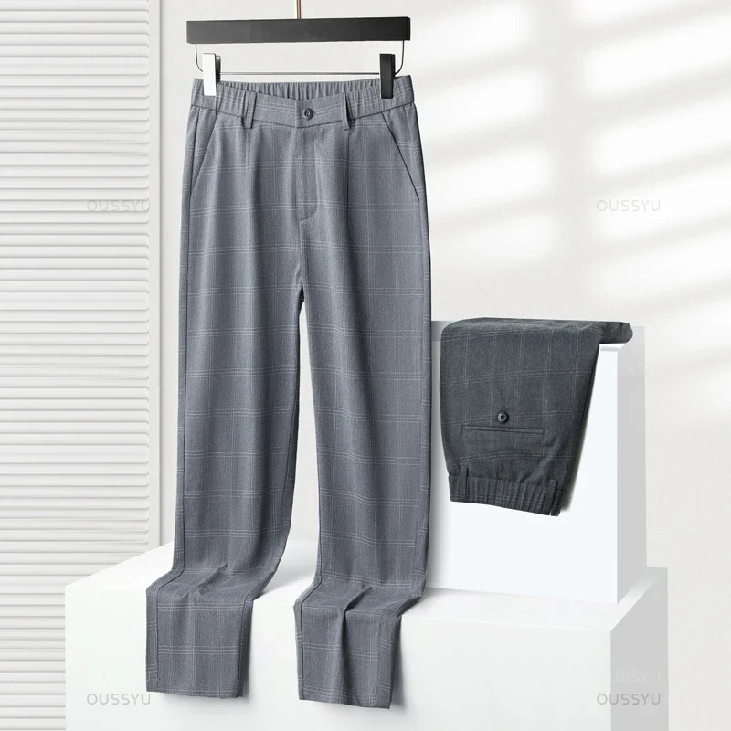 Plaid Stretch Pants