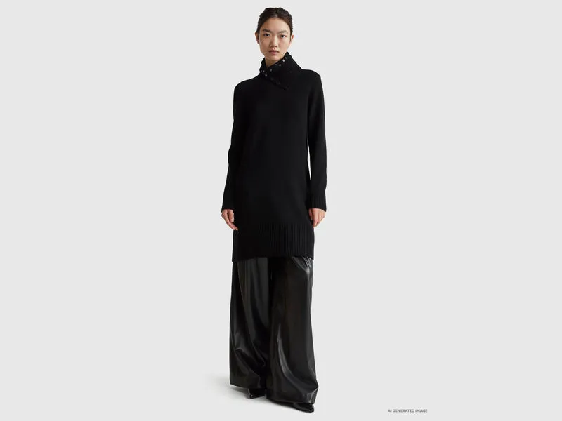 Midikleid aus Wollmischung