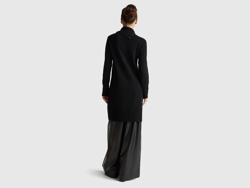 Midikleid aus Wollmischung