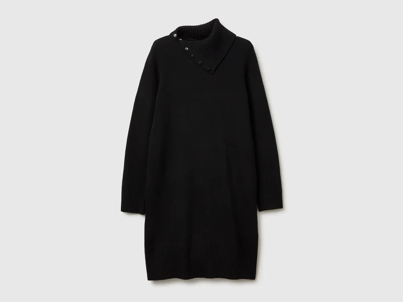 Midikleid aus Wollmischung