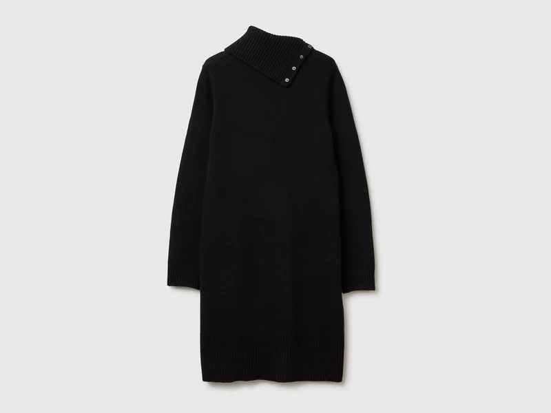 Midikleid aus Wollmischung
