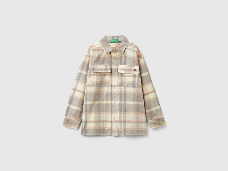 Tartan-Hemd aus Samt