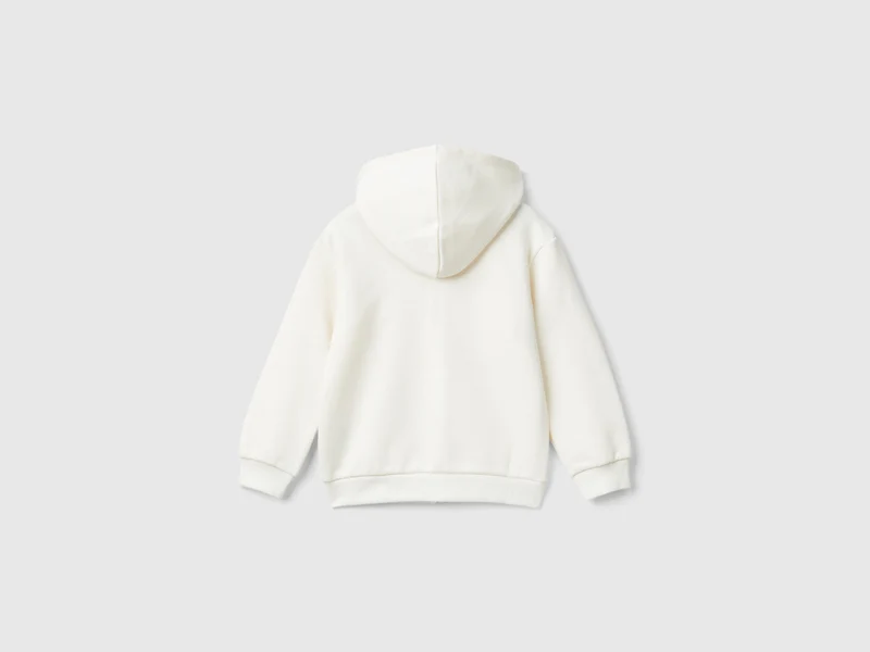 Sweater mit Reißverschluss und Pailletten