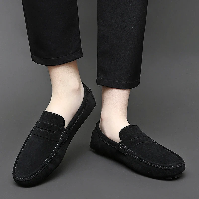 Suede Boat Loafers