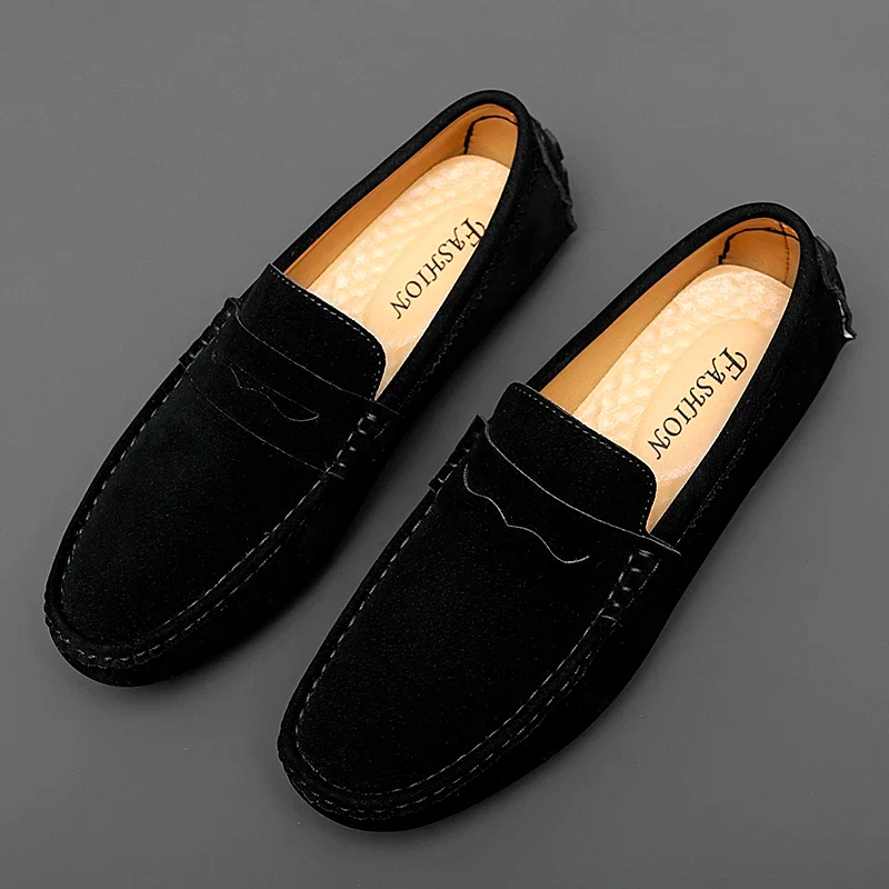 Suede Boat Loafers