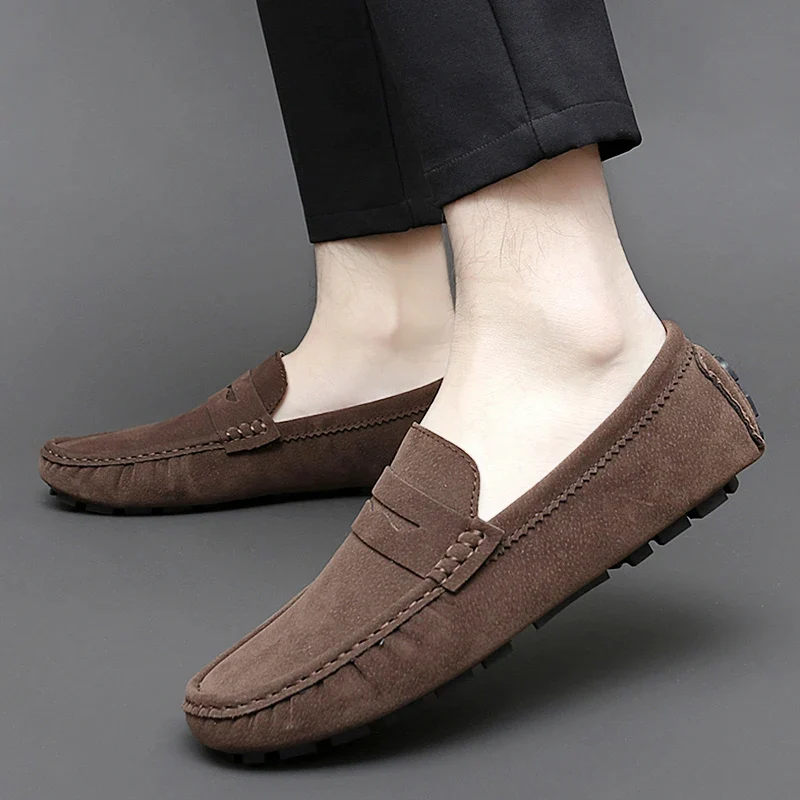 Suede Boat Loafers