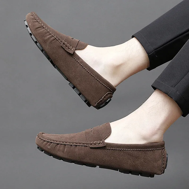 Suede Boat Loafers