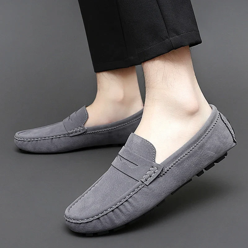 Suede Boat Loafers