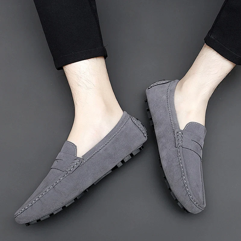 Suede Boat Loafers