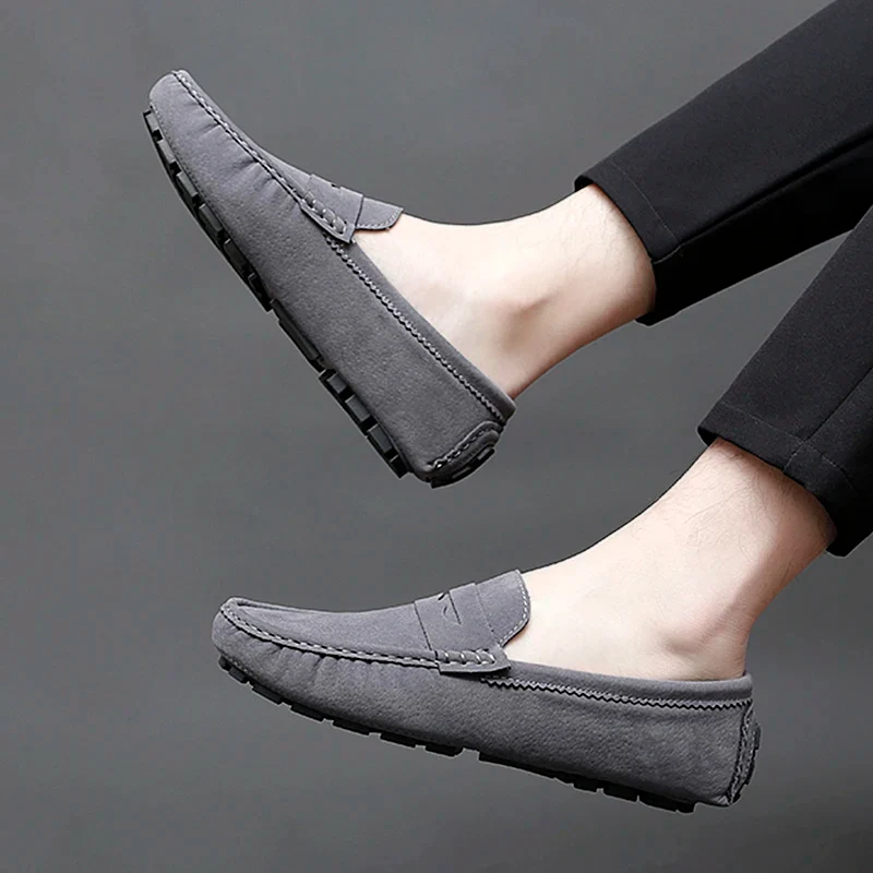 Suede Boat Loafers
