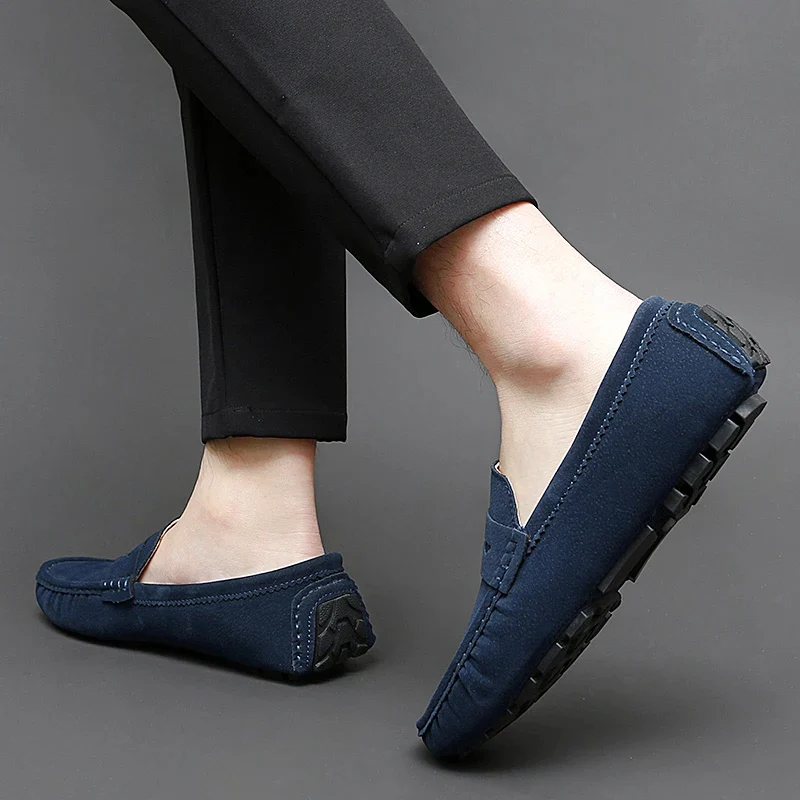 Suede Boat Loafers