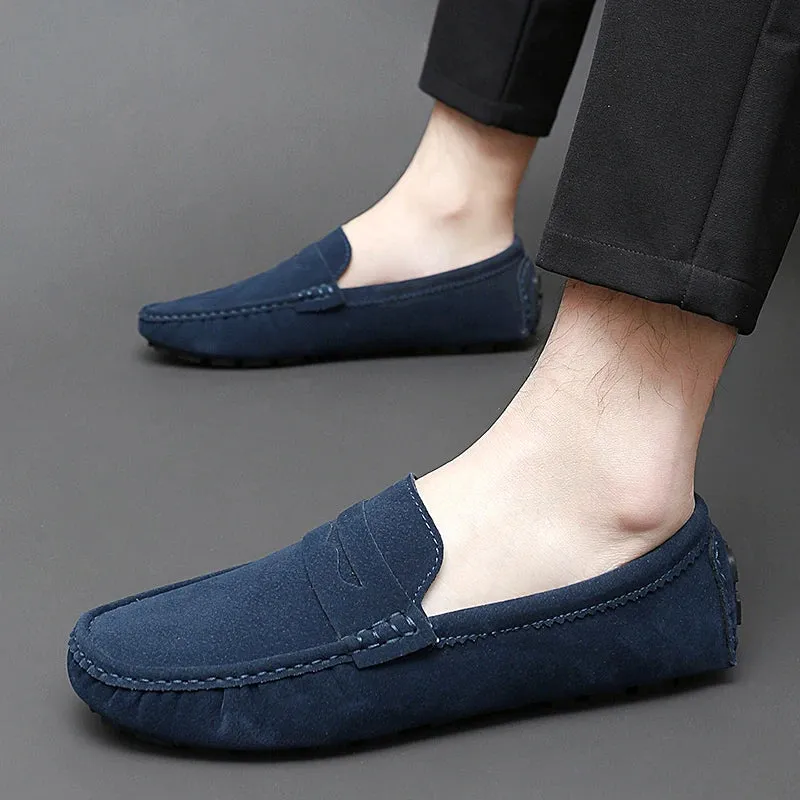 Suede Boat Loafers
