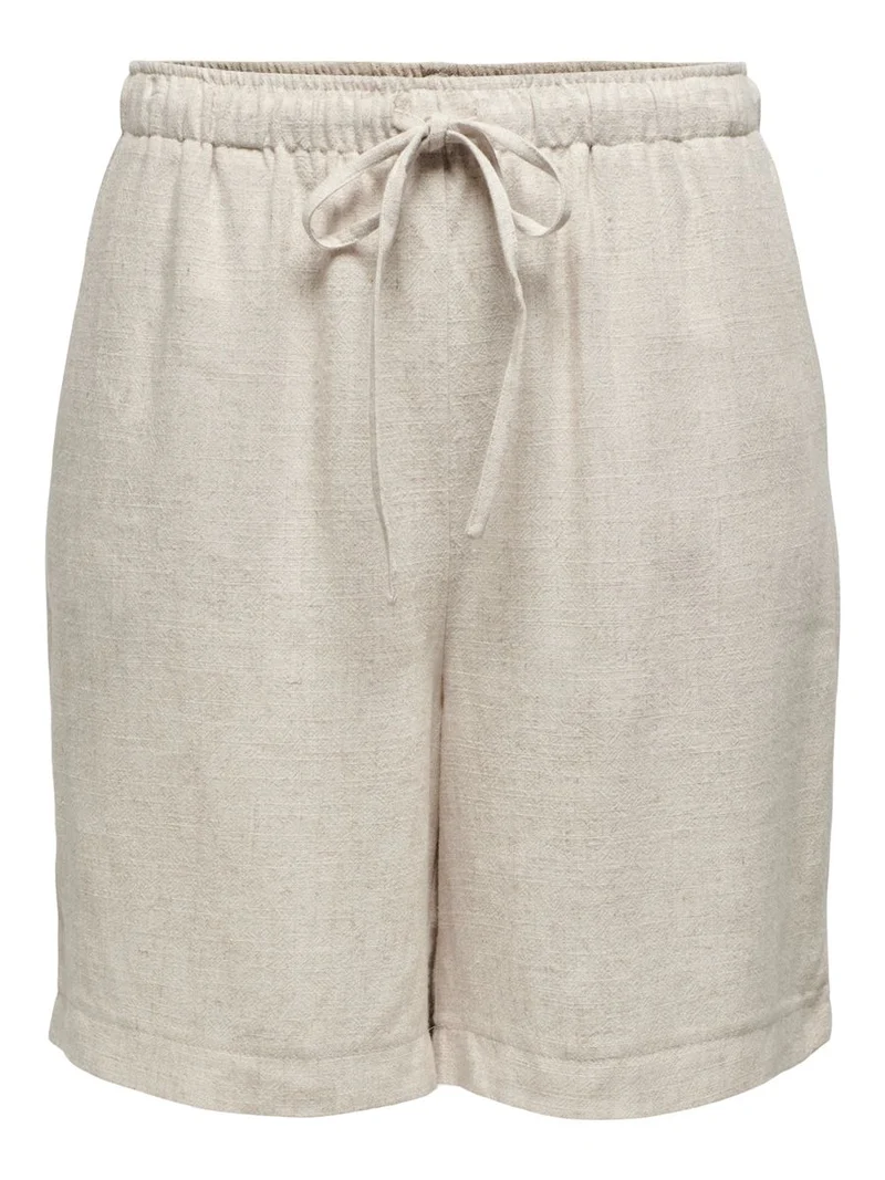 ONLSIESTA MW PULL-UP LIN BL SHORTS