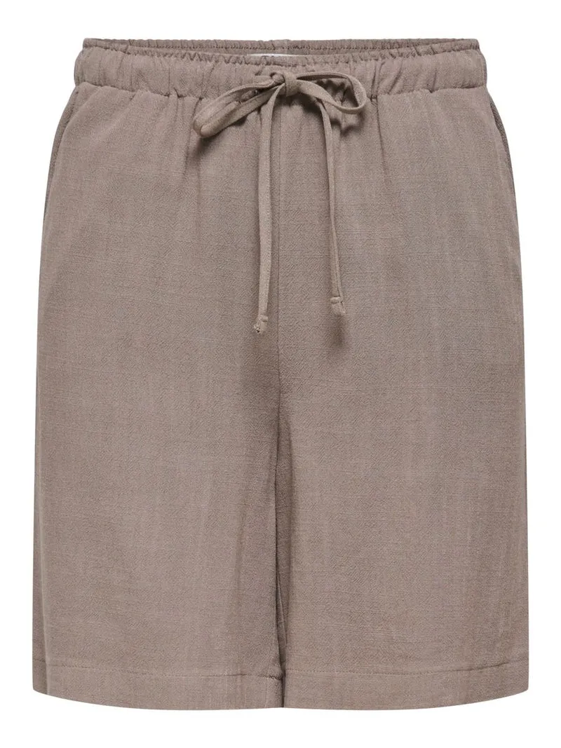 ONLSIESTA MW PULL-UP LIN BL SHORTS
