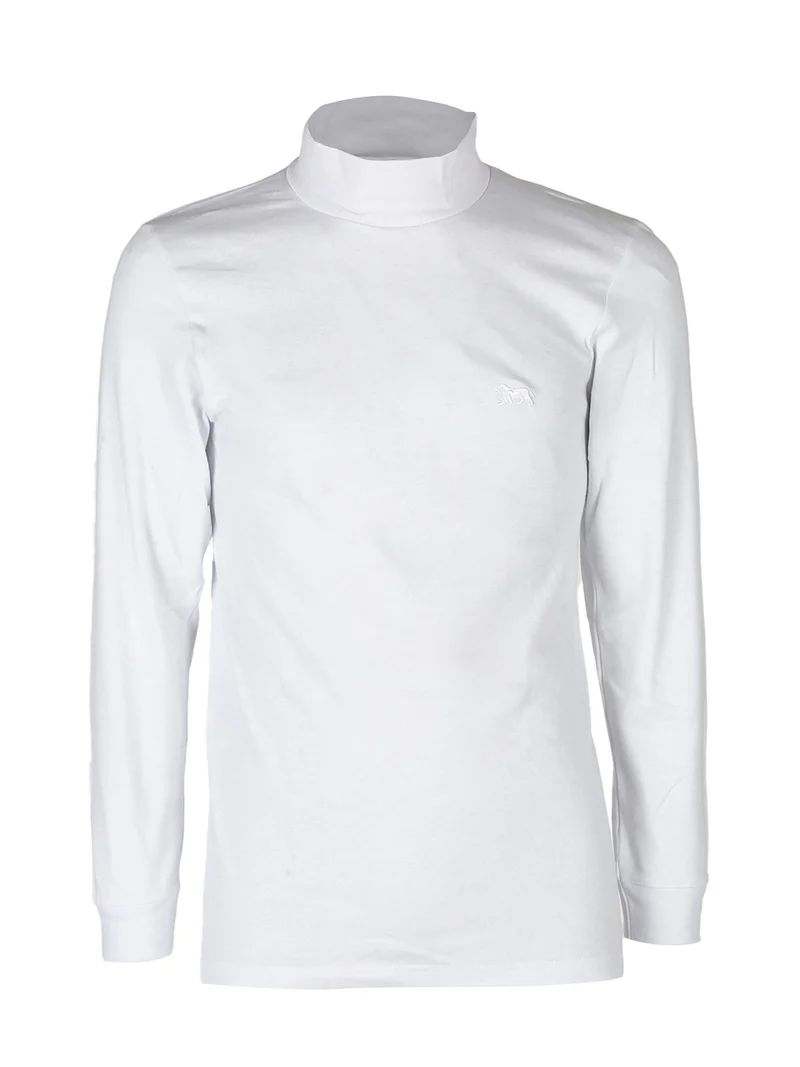 Maglia a lupetto da uomo a maniche lunghe - bianco