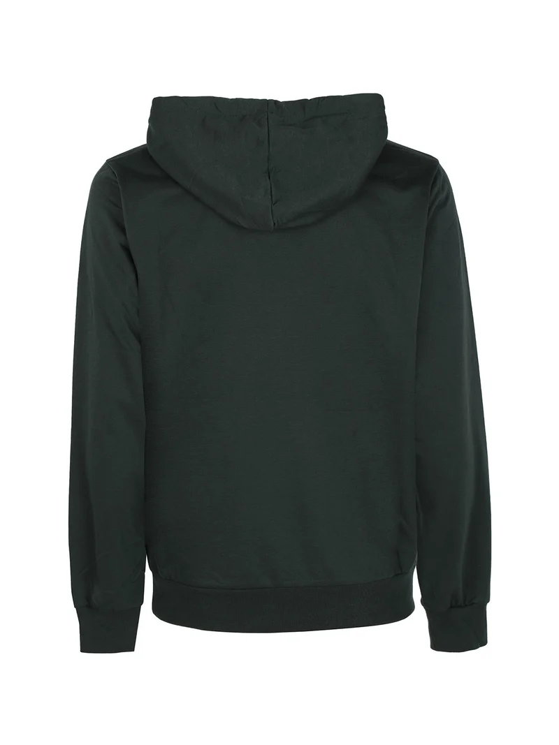 Felpa da uomo con cappuccio - verde