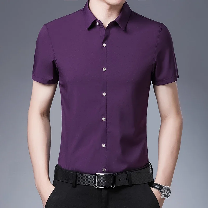 Business Casual Short-Sleeved Shirt