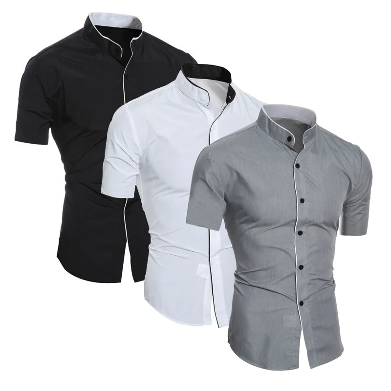 Short-Sleeved Cotton Shirt