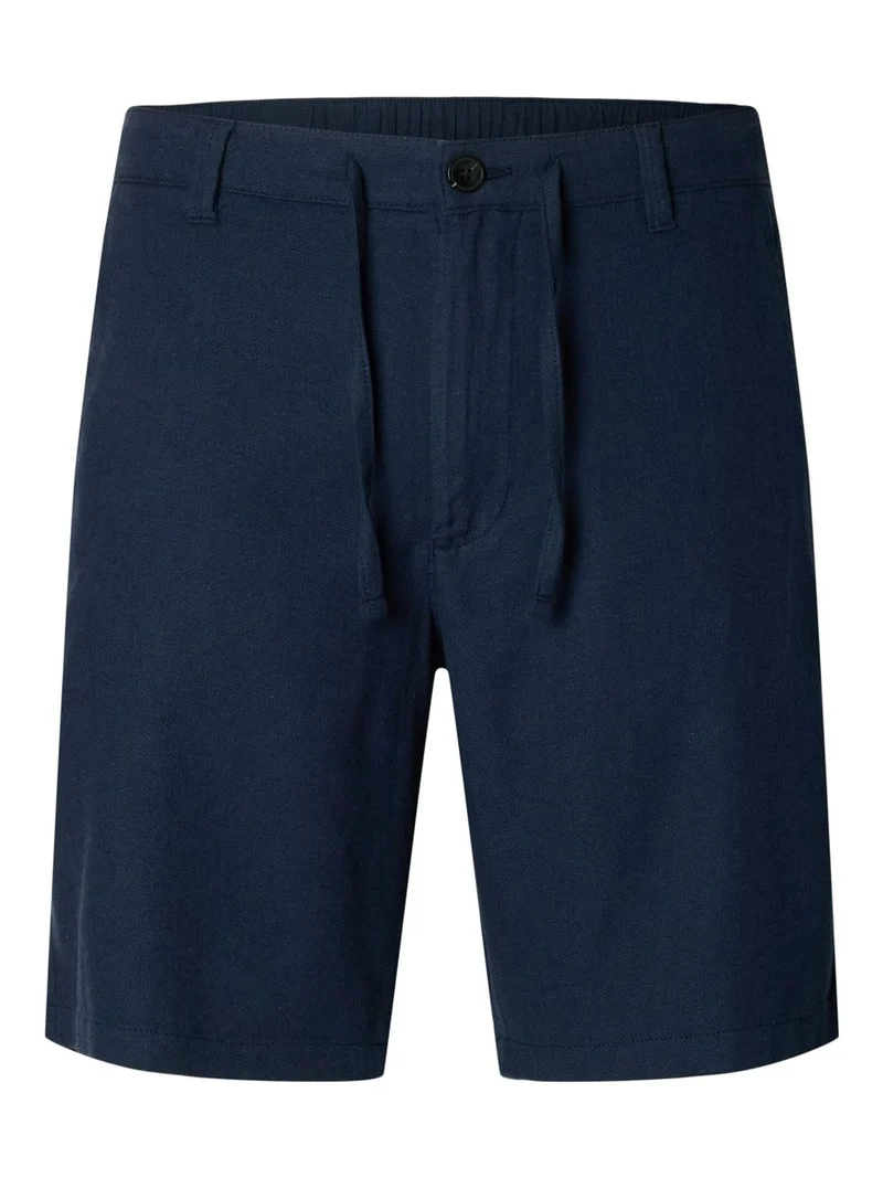 SLHREGULAR-BRODY LINEN BLD SHORTS N