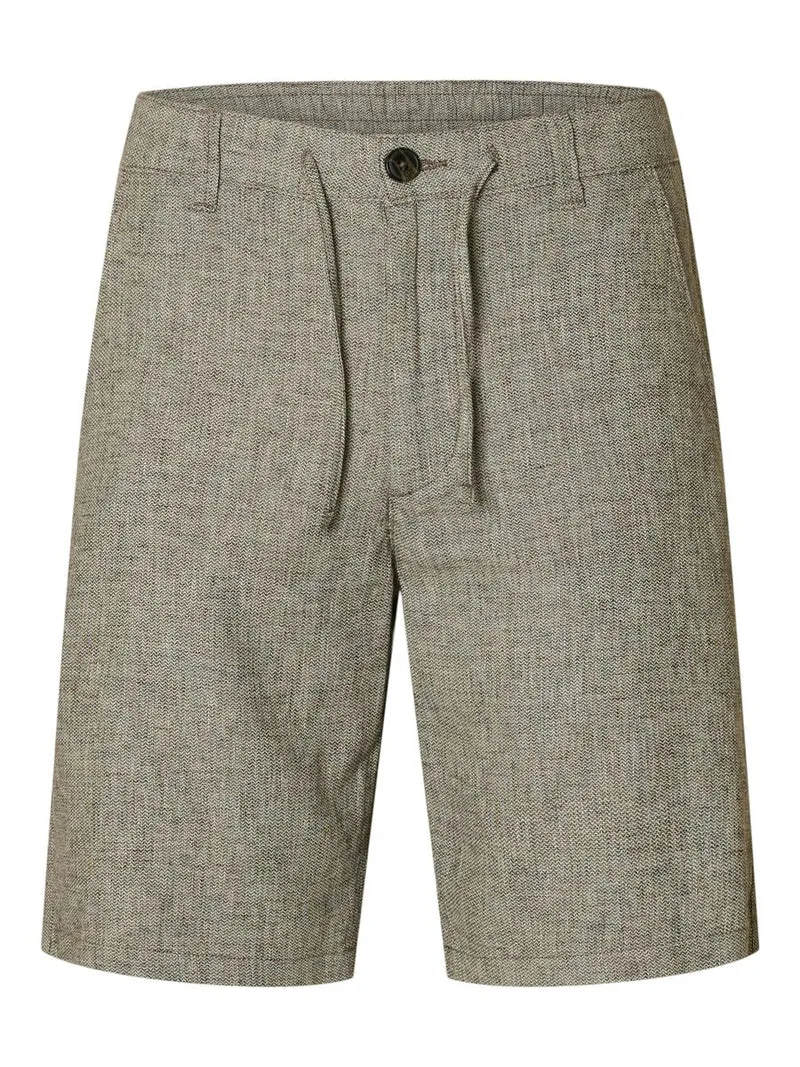 SLHREGULAR-BRODY LINEN BLD SHORTS N