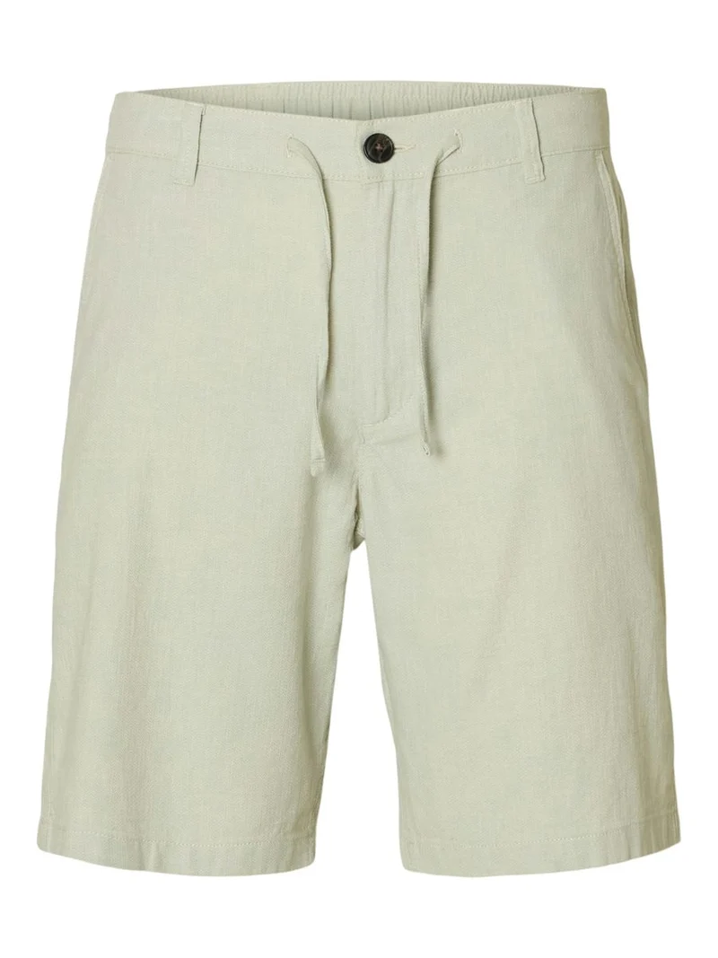 SLHREGULAR-BRODY LINEN BLD SHORTS N