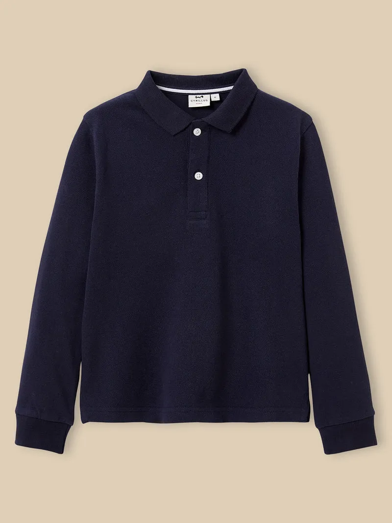 Jungen-Poloshirt aus Bio-Baumwolle