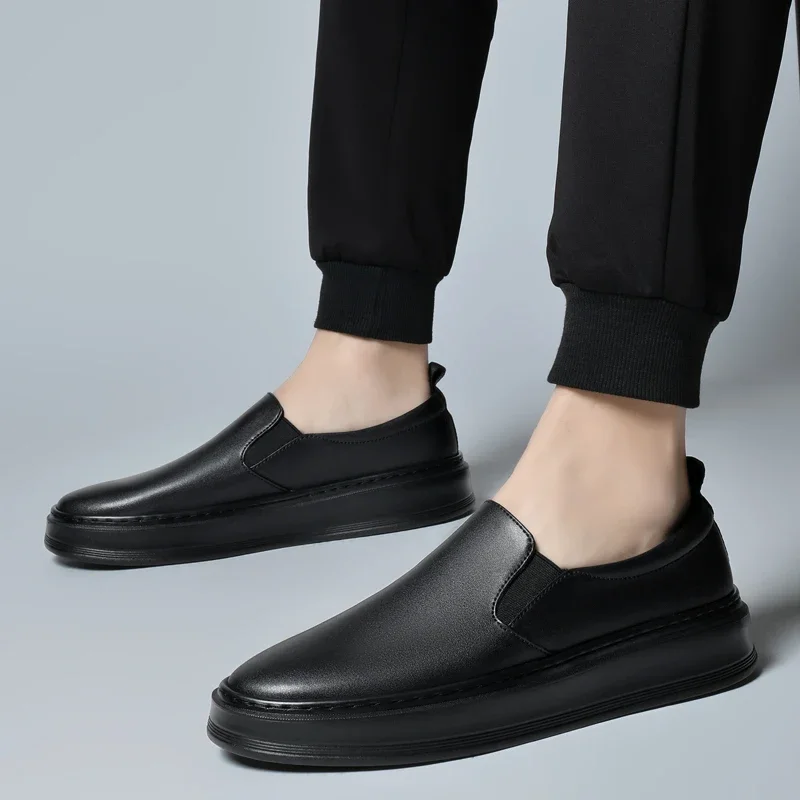 Leather Slip-On Shoes
