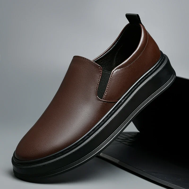 Leather Slip-On Shoes