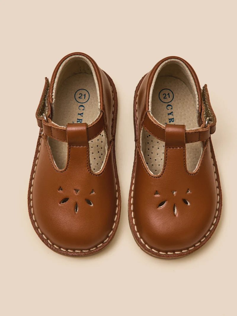 Baby-Spangenschuhe aus Leder