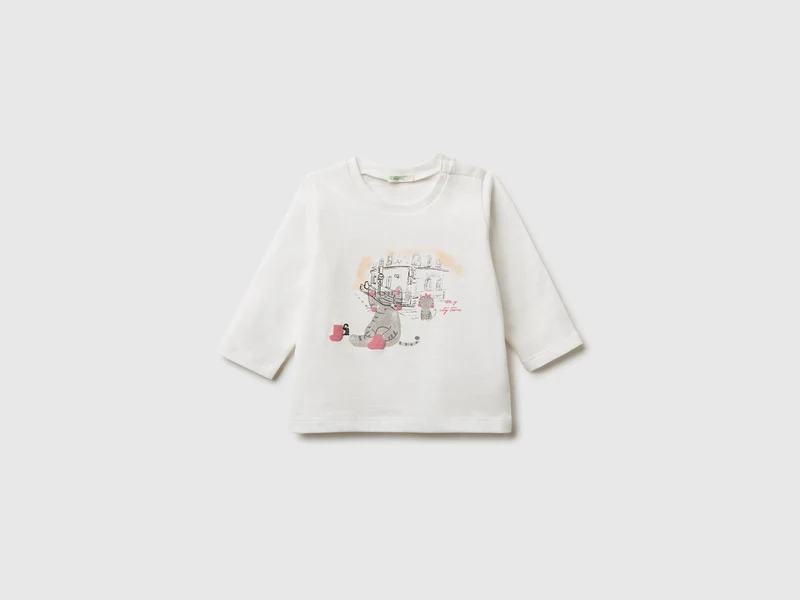 T-Shirt mit geprägtem Aufdruck