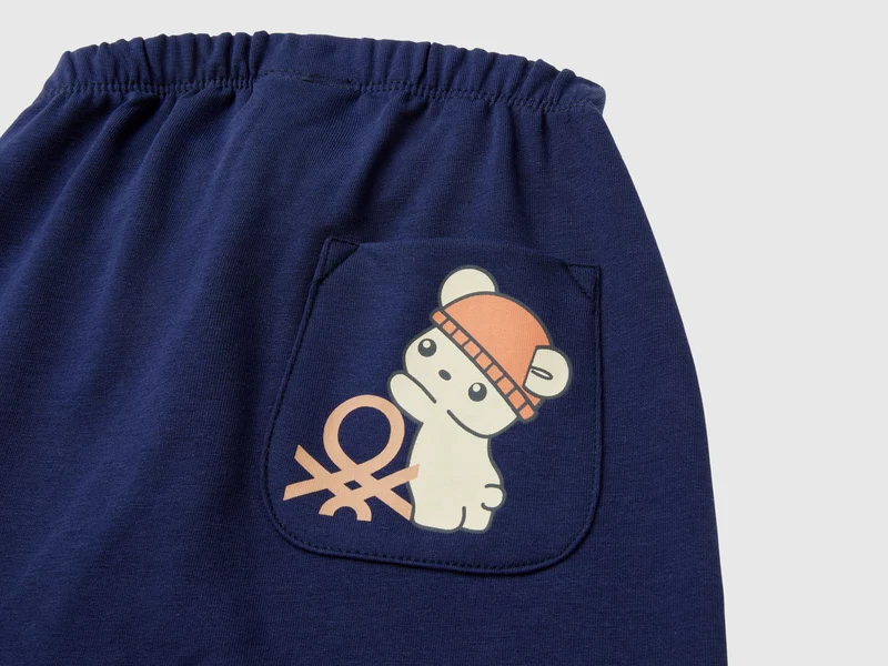 Warme Sweatstoffhose mit Täschchen