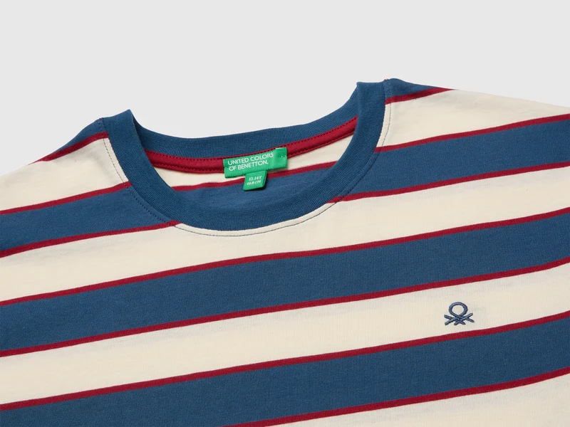 Gestreiftes T-Shirt aus Bio-Baumwolle