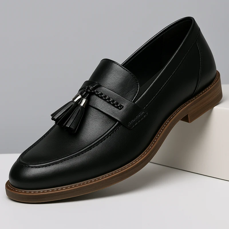 Leather Tassel Loafers