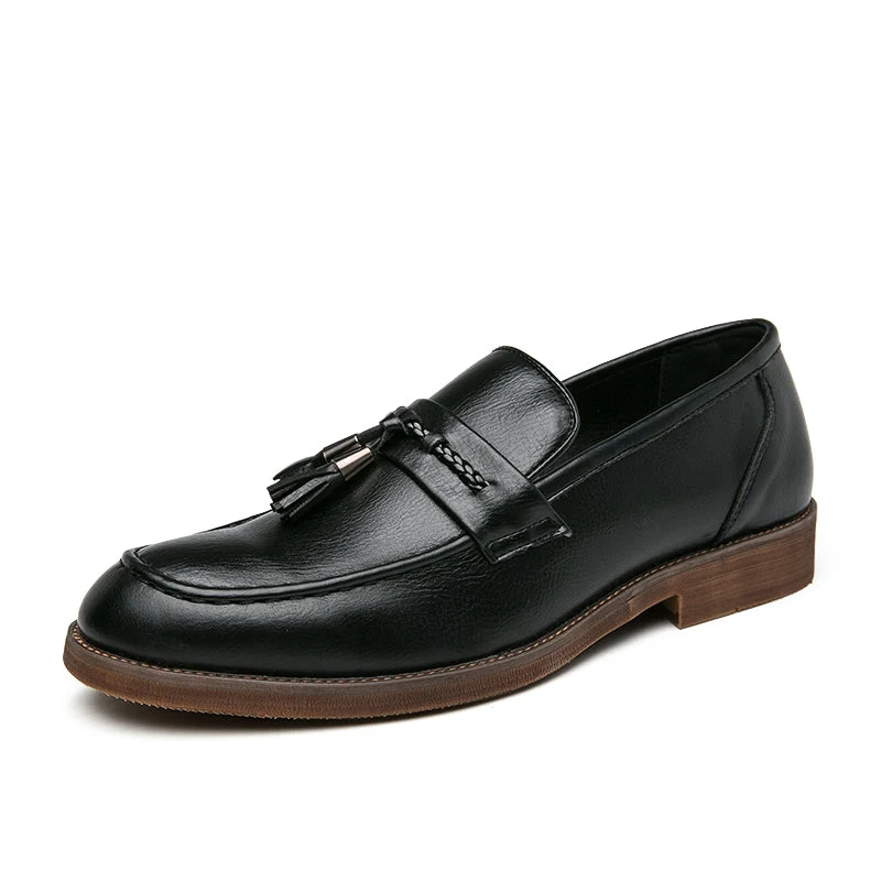 Leather Tassel Loafers