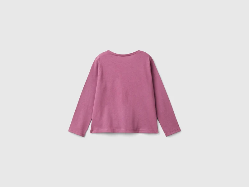 Shirt mit Aufdruck und Tüll-Applikation