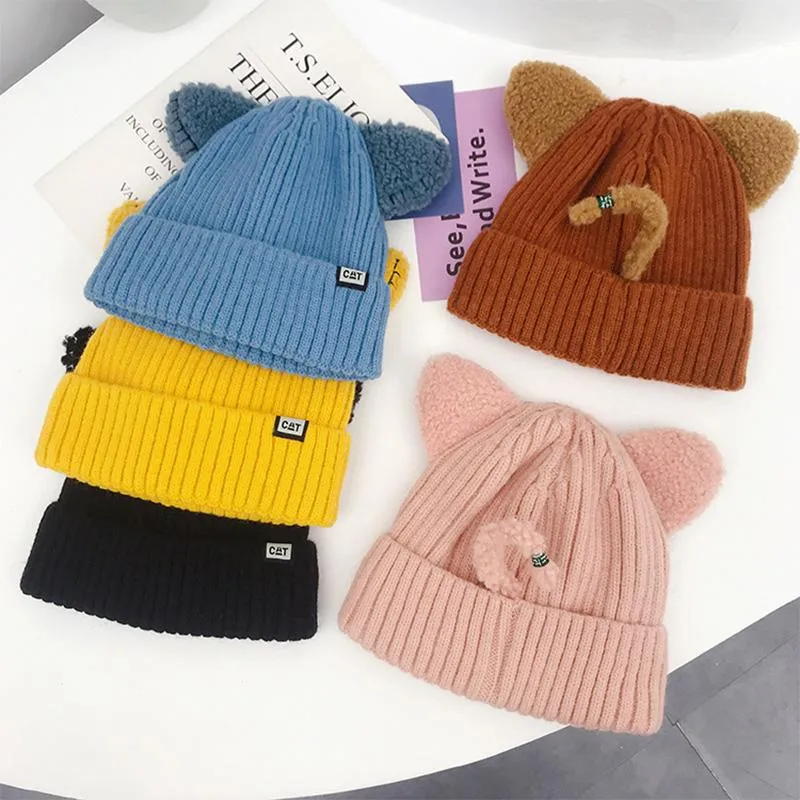 Winter-Strickmütze mit Katzenohren | Warm & Weich | Einheitsgröße für Damen
