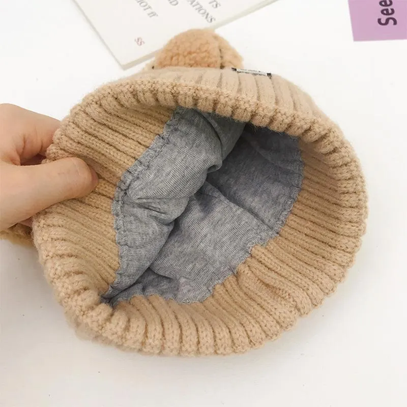 Winter-Strickmütze mit Katzenohren | Warm & Weich | Einheitsgröße für Damen