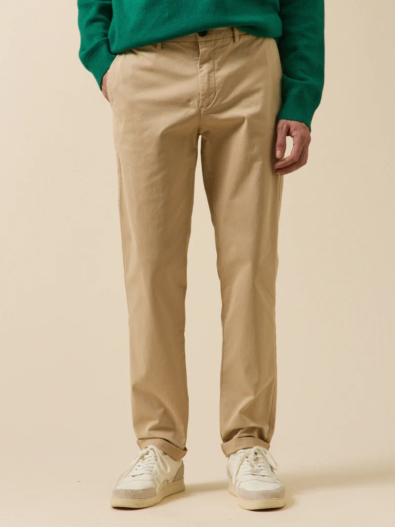 Herren-Chinohose aus Gabardine