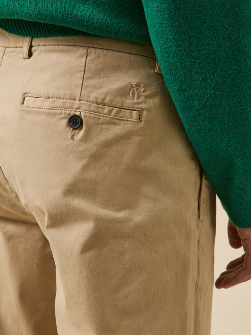 Herren-Chinohose aus Gabardine
