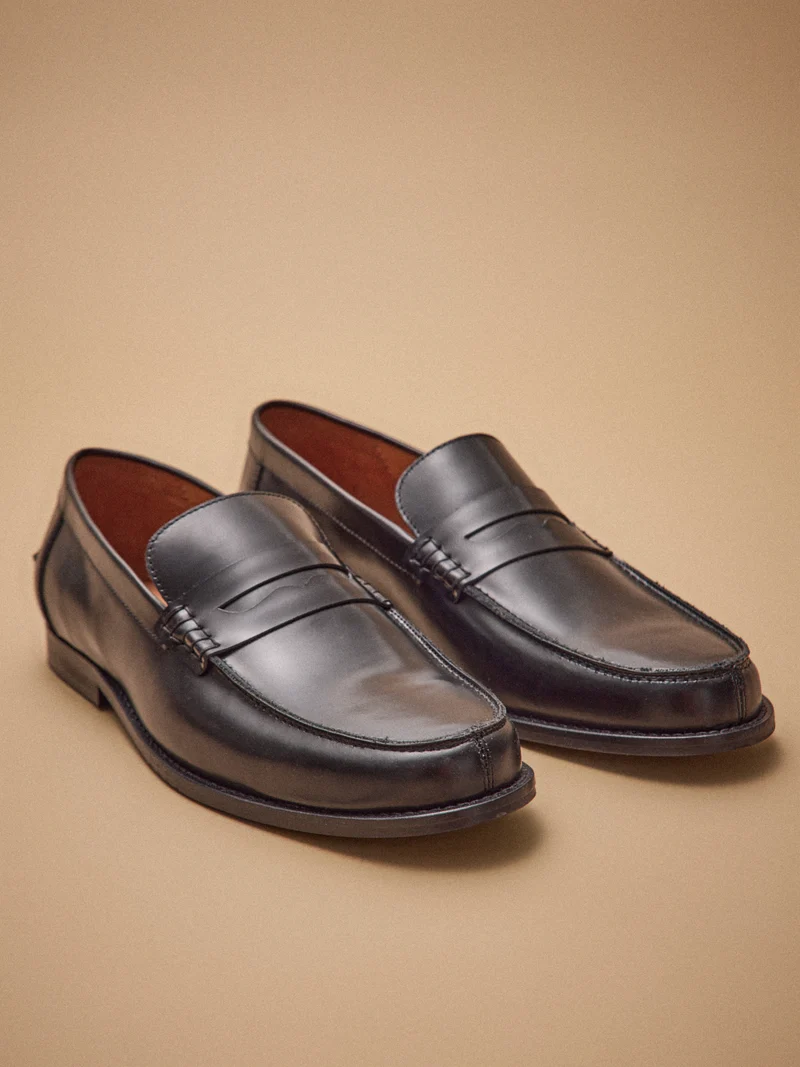 Herrenslipper aus Leder