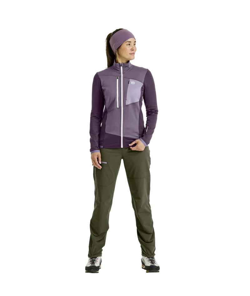 FLEECE GRID JACKET W