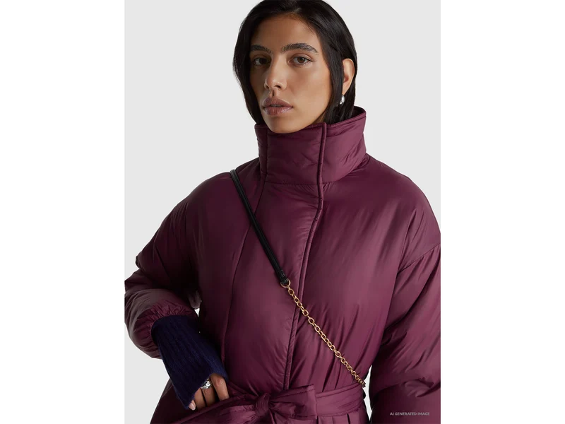 Wattierte Nylonjacke