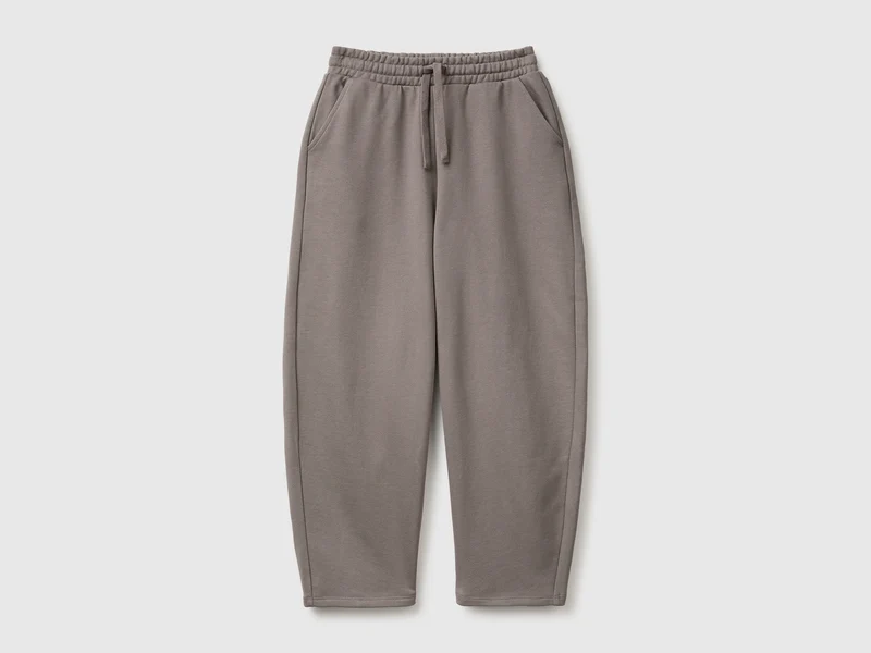 Jogginghose aus Fleece mit zylinderförmiger Passform