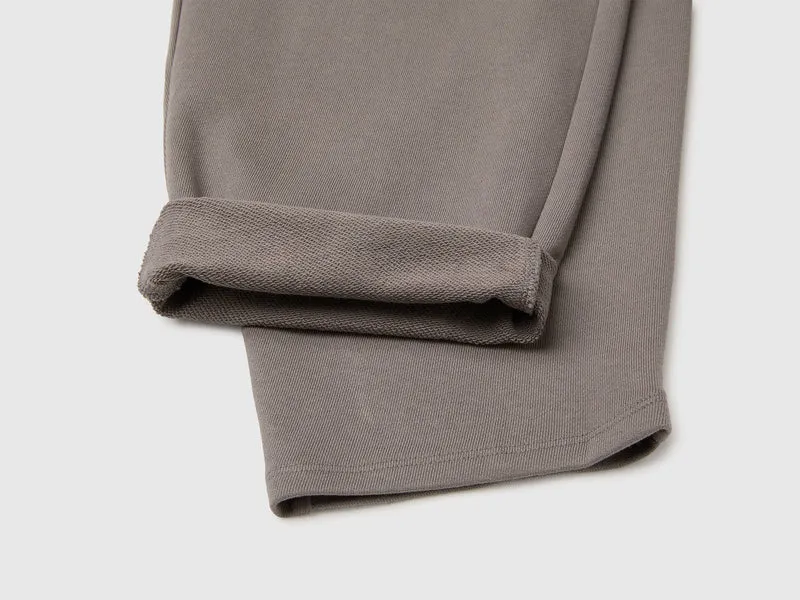 Jogginghose aus Fleece mit zylinderförmiger Passform