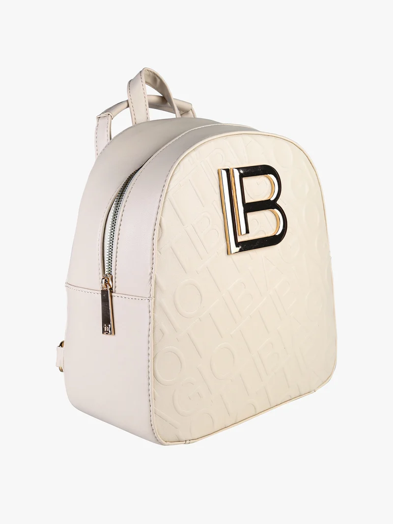 Zaino donna con logo - panna